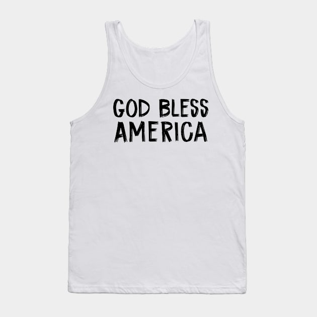 God Bless America Tank Top by TIHONA